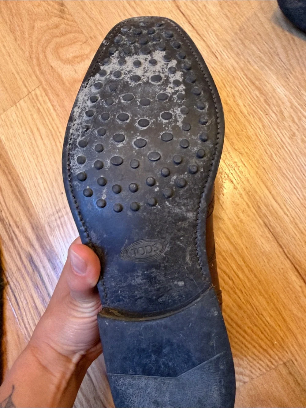 Tod's Brown Leather Brogue Chukka Boots